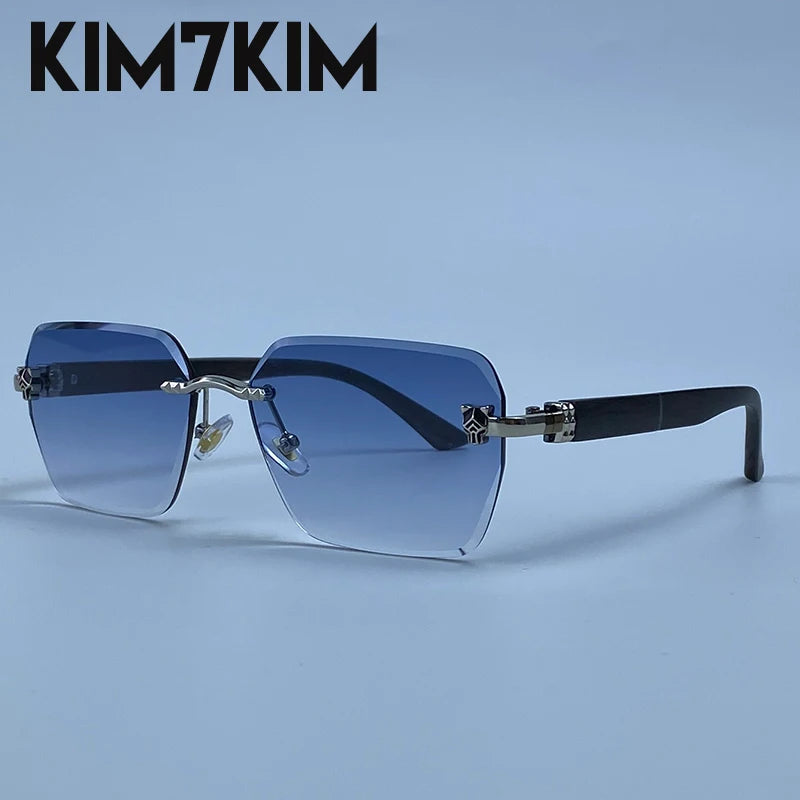 Lunettes de Soleil Photochromiques Sans Monture Luxe Homme
