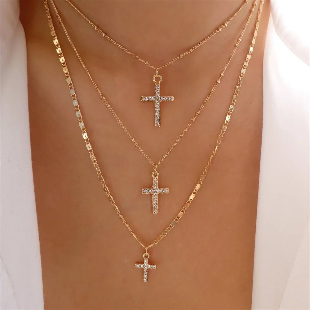 Vintage Punk Gold-Plated Coin Pendant Necklace – Thick Chain Hip Hop Jewelry