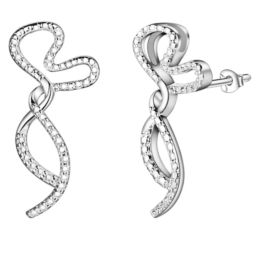 925 Sterling Silver Heart Earrings – Exquisite Women’s Jewelry Gift