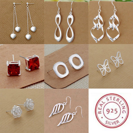 925 Sterling Silver Heart Earrings – Exquisite Women’s Jewelry Gift
