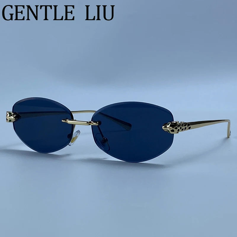 Lunettes Hexagonales Sans Monture Luxe Femme