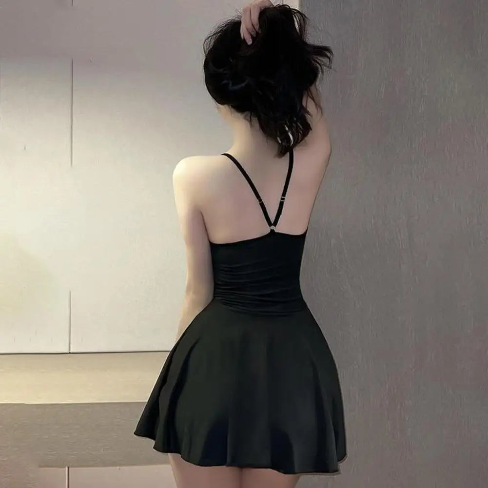Sexy Backless Pleated Bandage Mini Dress – Women’s Clubwear Night Outfit