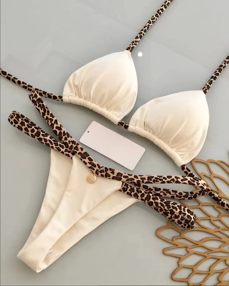 Leopard Print Bikini Set – Sexy Women Swimwear