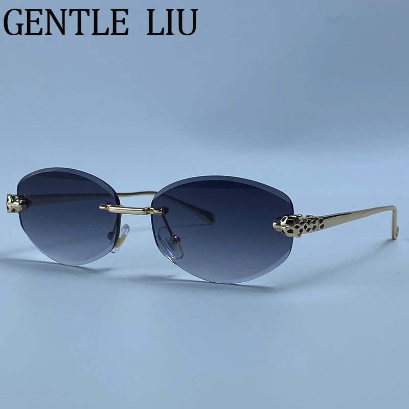 Lunettes Hexagonales Sans Monture Luxe Femme