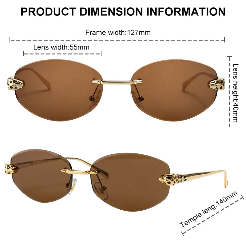Lunettes Hexagonales Sans Monture Luxe Femme