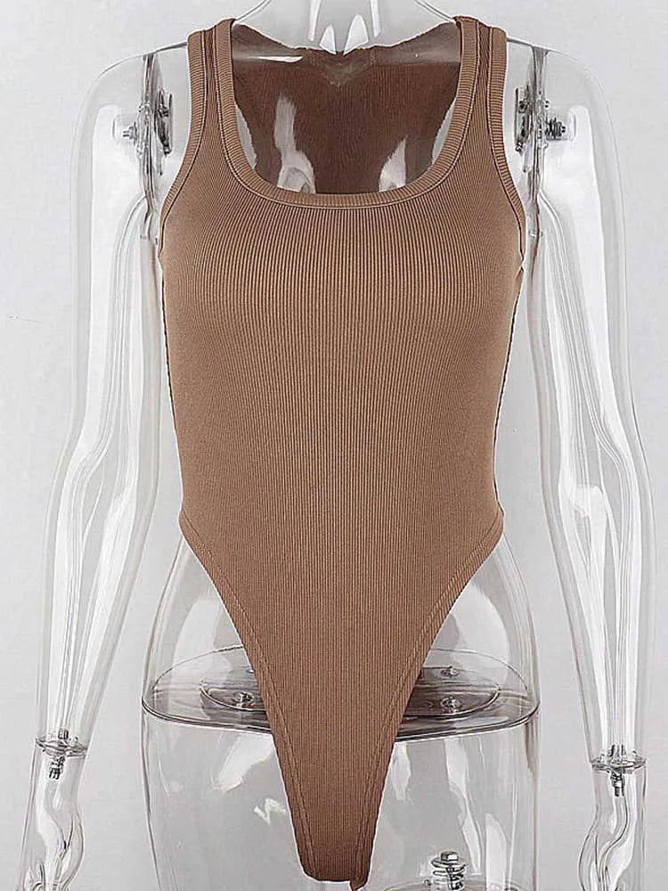 Halter Neck Bodycon Bodysuit – Women’s Summer Clubwear
