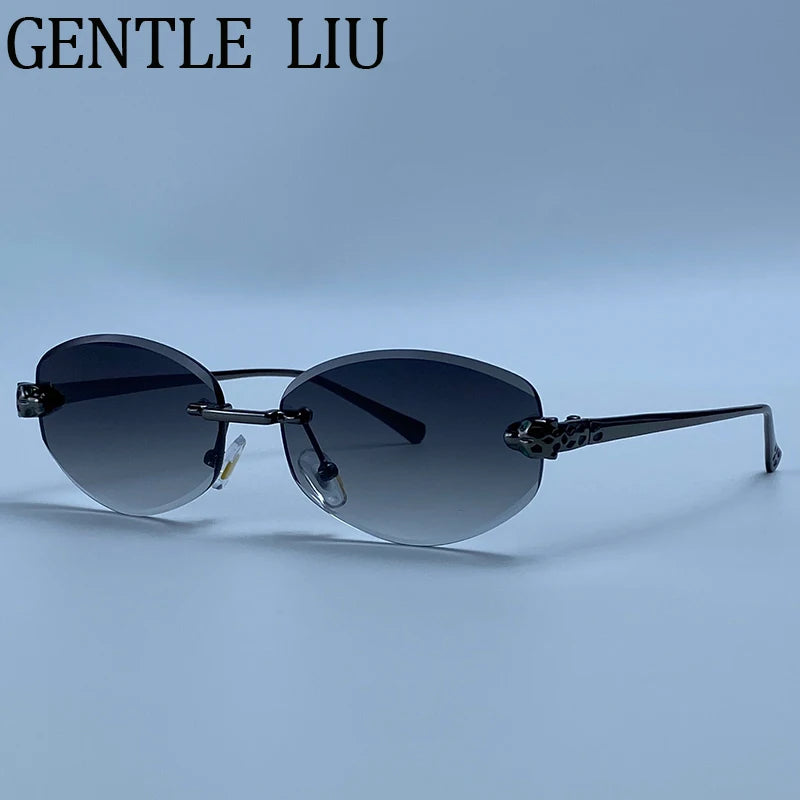 Lunettes Hexagonales Sans Monture Luxe Femme