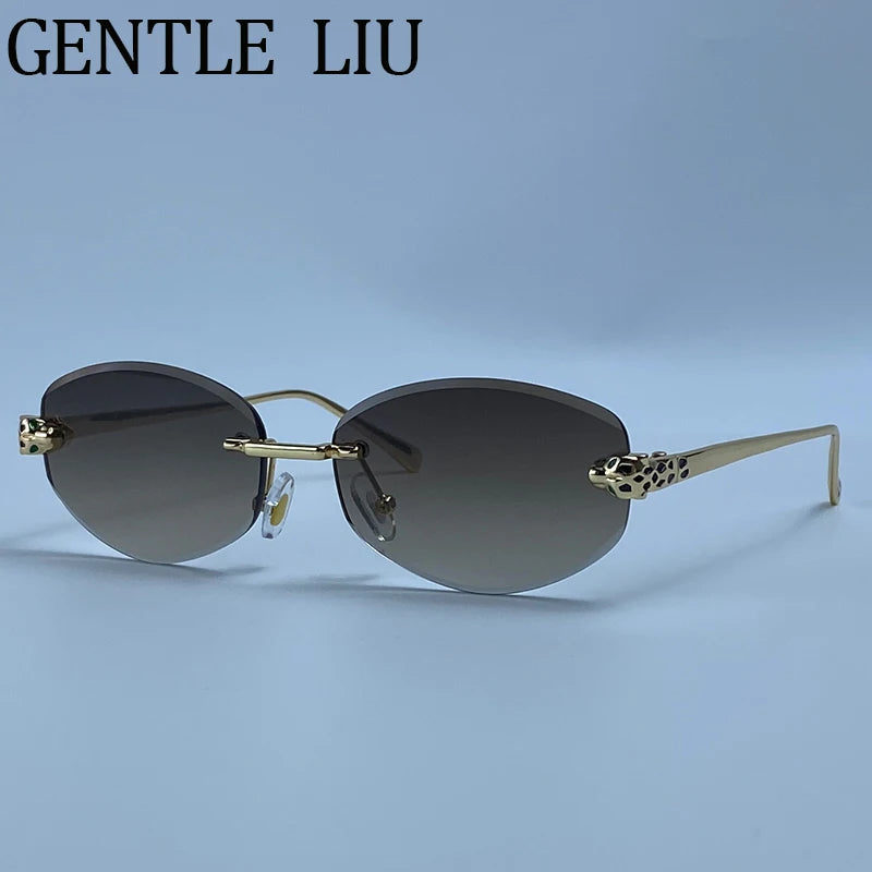 Lunettes Hexagonales Sans Monture Luxe Femme
