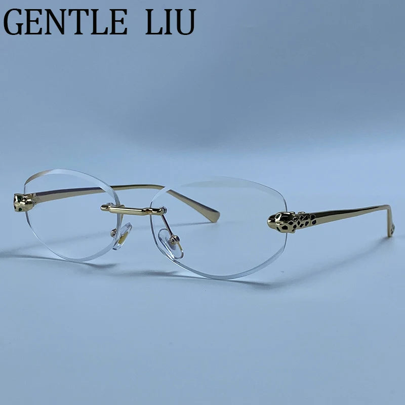 Lunettes Hexagonales Sans Monture Luxe Femme