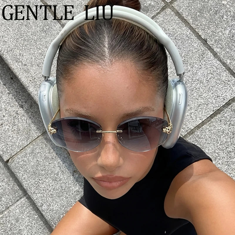 Lunettes Hexagonales Sans Monture Luxe Femme