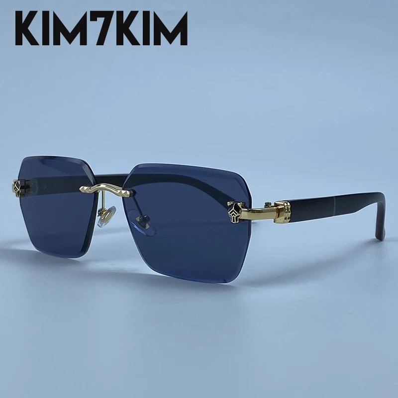 Lunettes de Soleil Photochromiques Sans Monture Luxe Homme