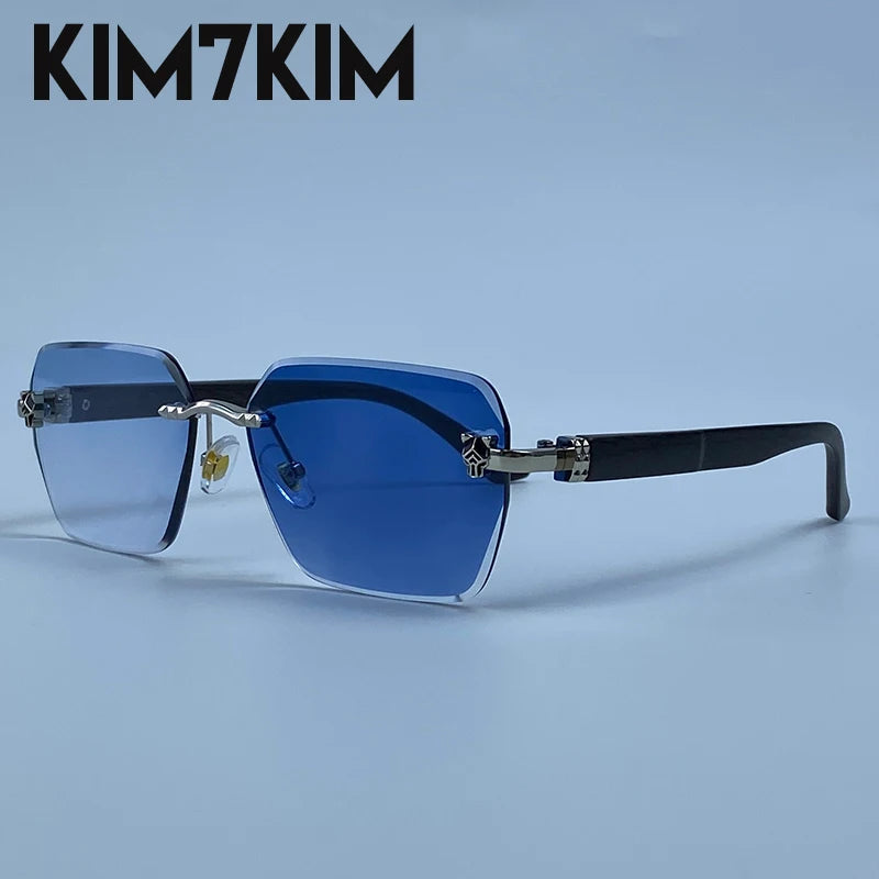 Lunettes de Soleil Photochromiques Sans Monture Luxe Homme