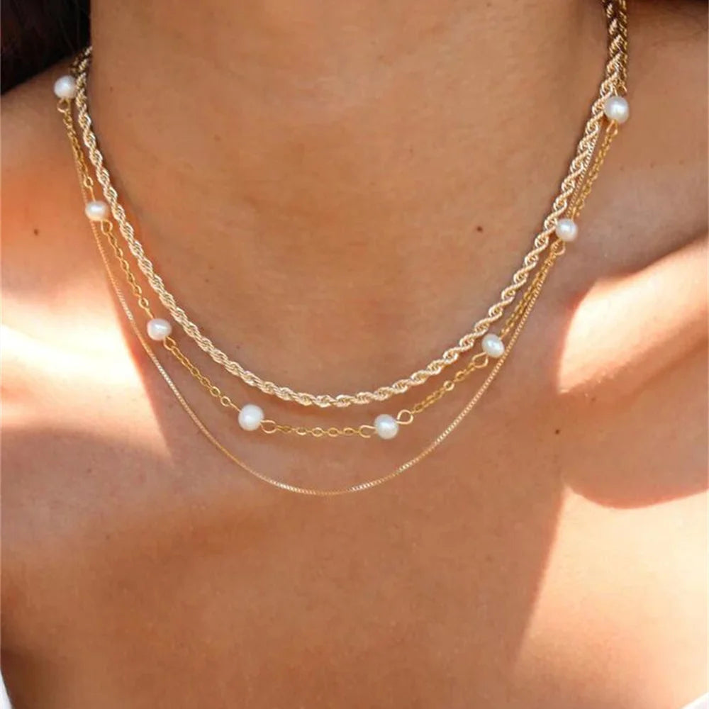 Vintage Punk Gold-Plated Coin Pendant Necklace – Thick Chain Hip Hop Jewelry