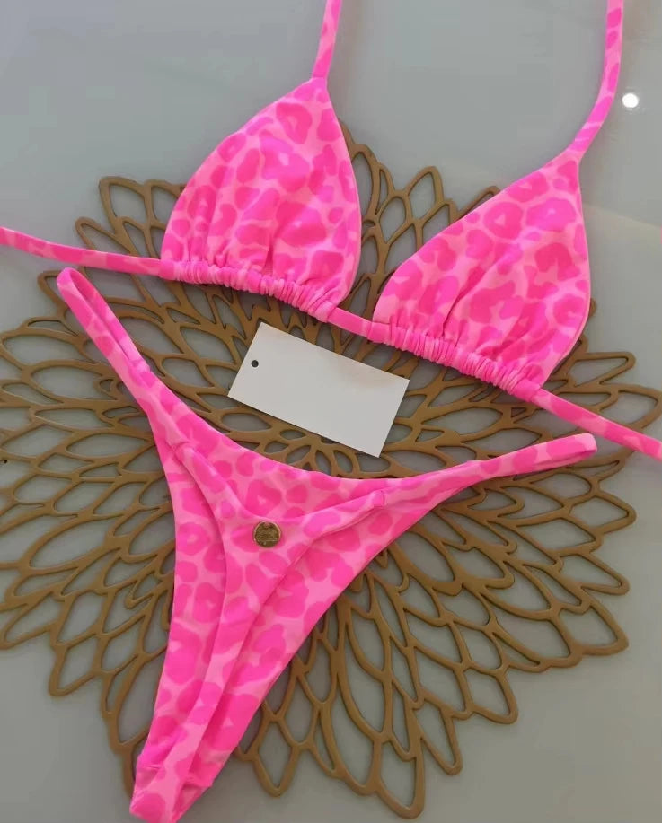 Leopard Print Bikini Set – Sexy Women Swimwear