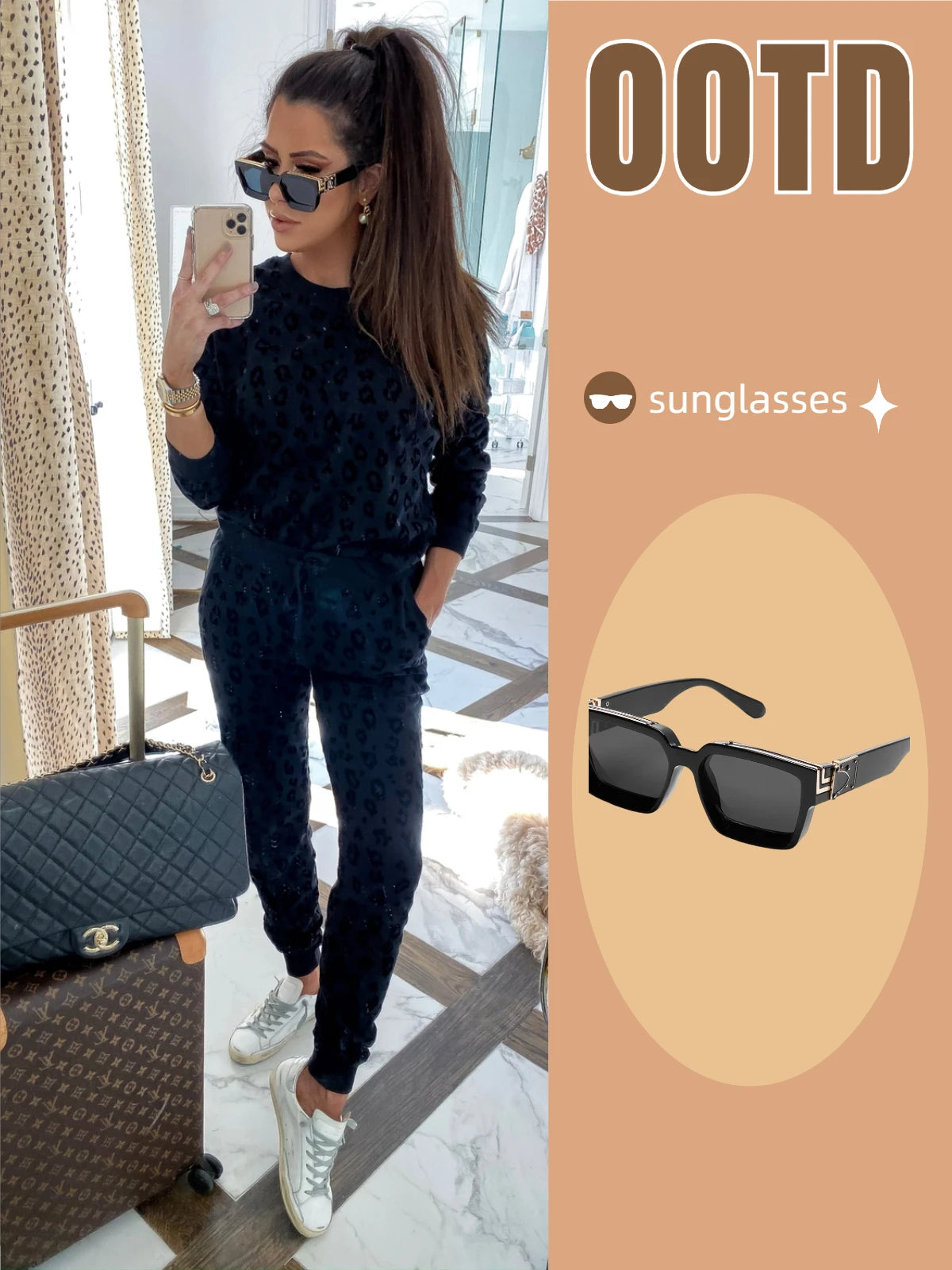 Ruiao Sunglasses Carrées Premium