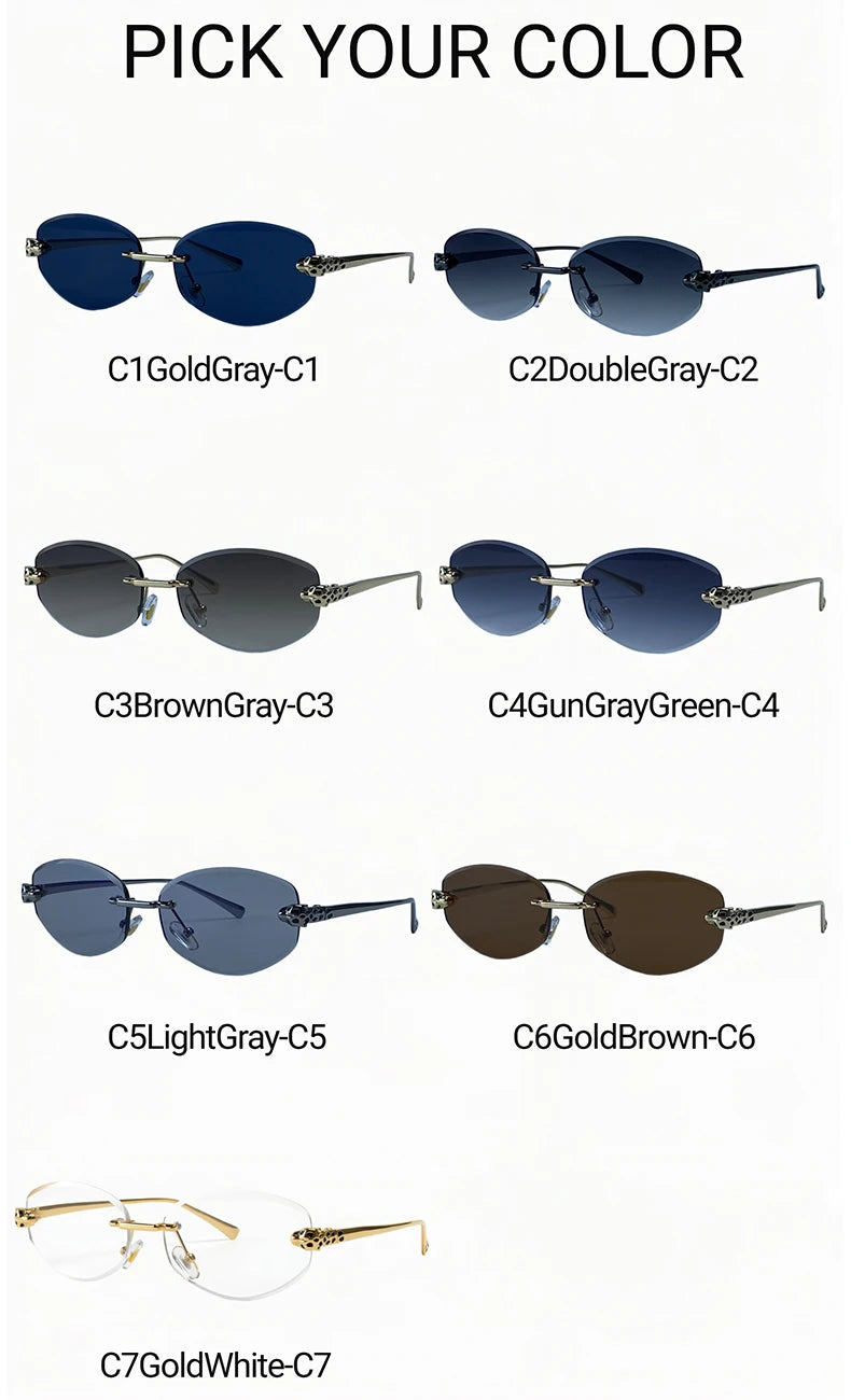 Lunettes Hexagonales Sans Monture Luxe Femme