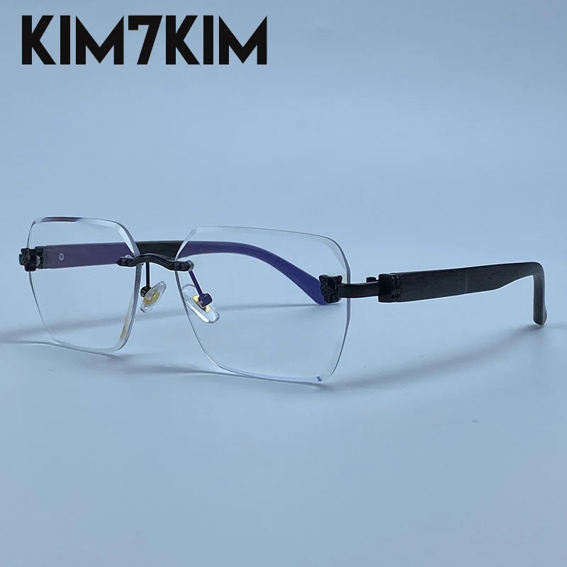 Lunettes de Soleil Photochromiques Sans Monture Luxe Homme