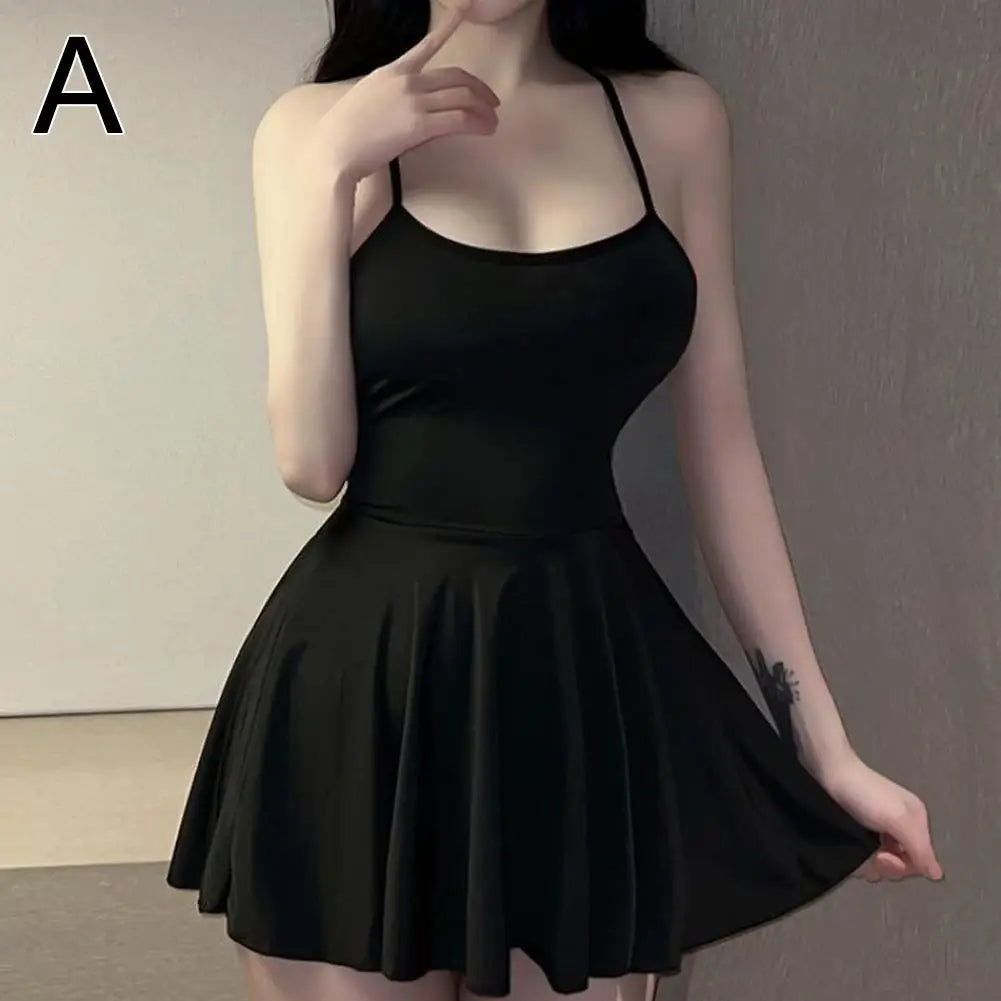 Sexy Backless Pleated Bandage Mini Dress – Women’s Clubwear Night Outfit