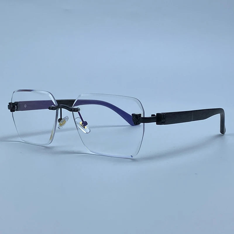 Lunettes de Soleil Photochromiques Sans Monture Luxe Homme