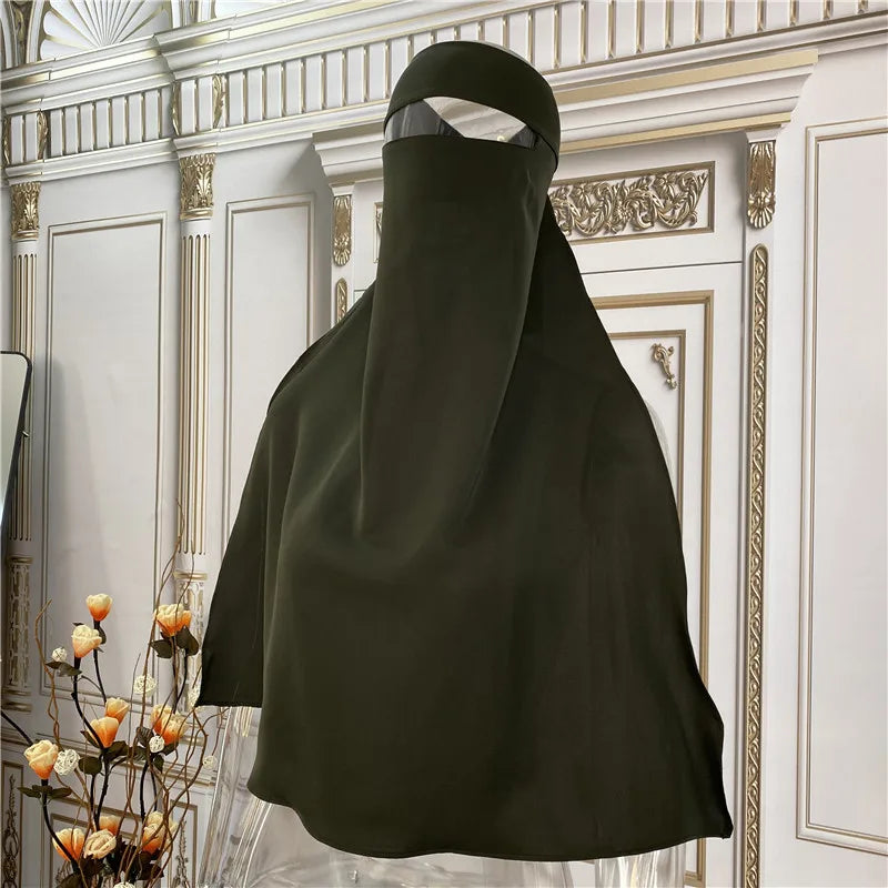 Modest Turkish Kaftan Abaya – Muslim Ramadan Maxi Dress for Women