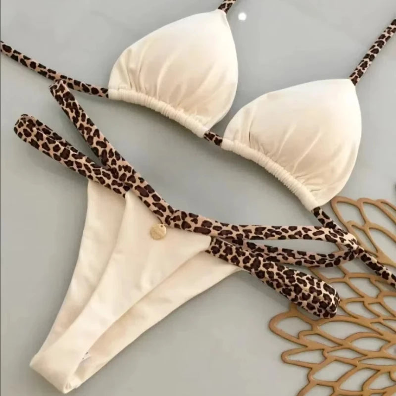 Leopard Print Bikini Set – Sexy Women Swimwear