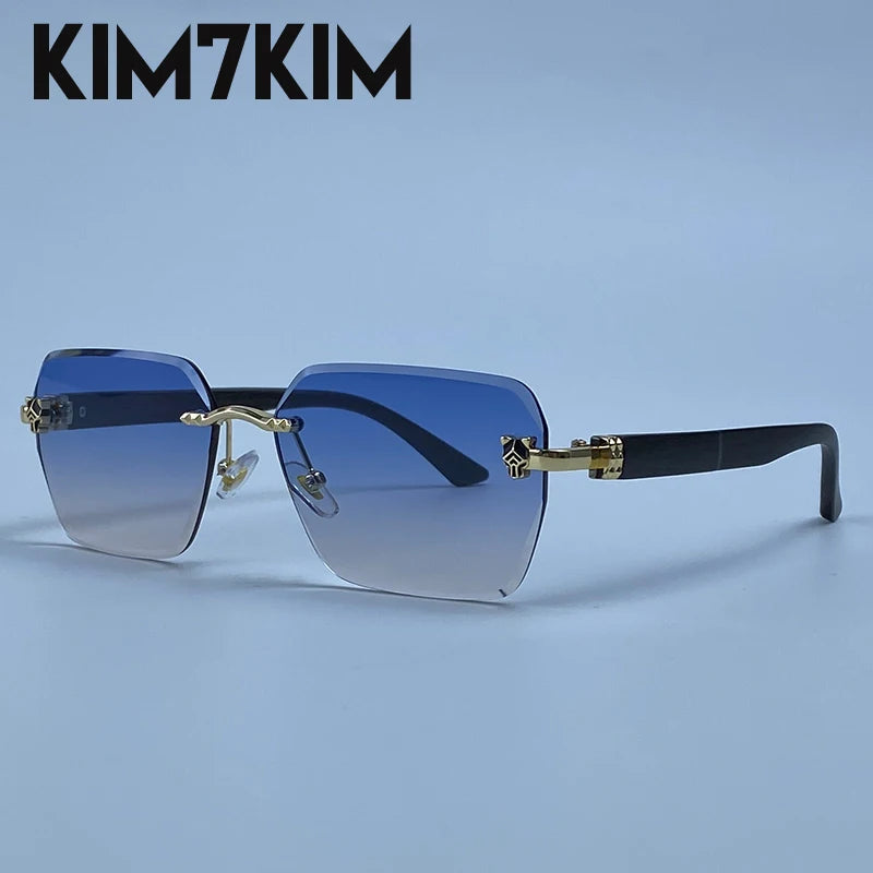 Lunettes de Soleil Photochromiques Sans Monture Luxe Homme