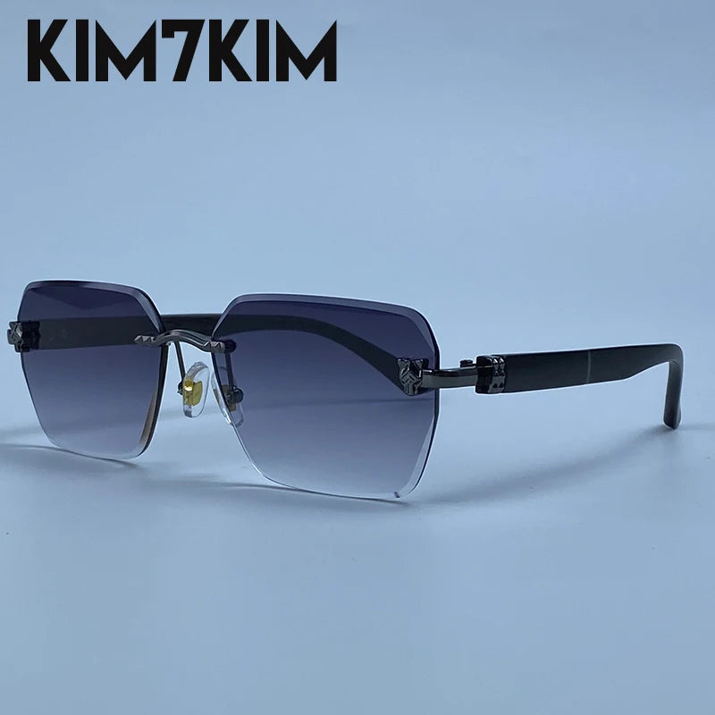 Lunettes de Soleil Photochromiques Sans Monture Luxe Homme