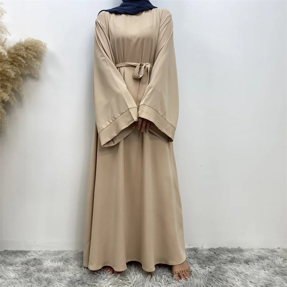 Modest Turkish Kaftan Abaya – Muslim Ramadan Maxi Dress for Women