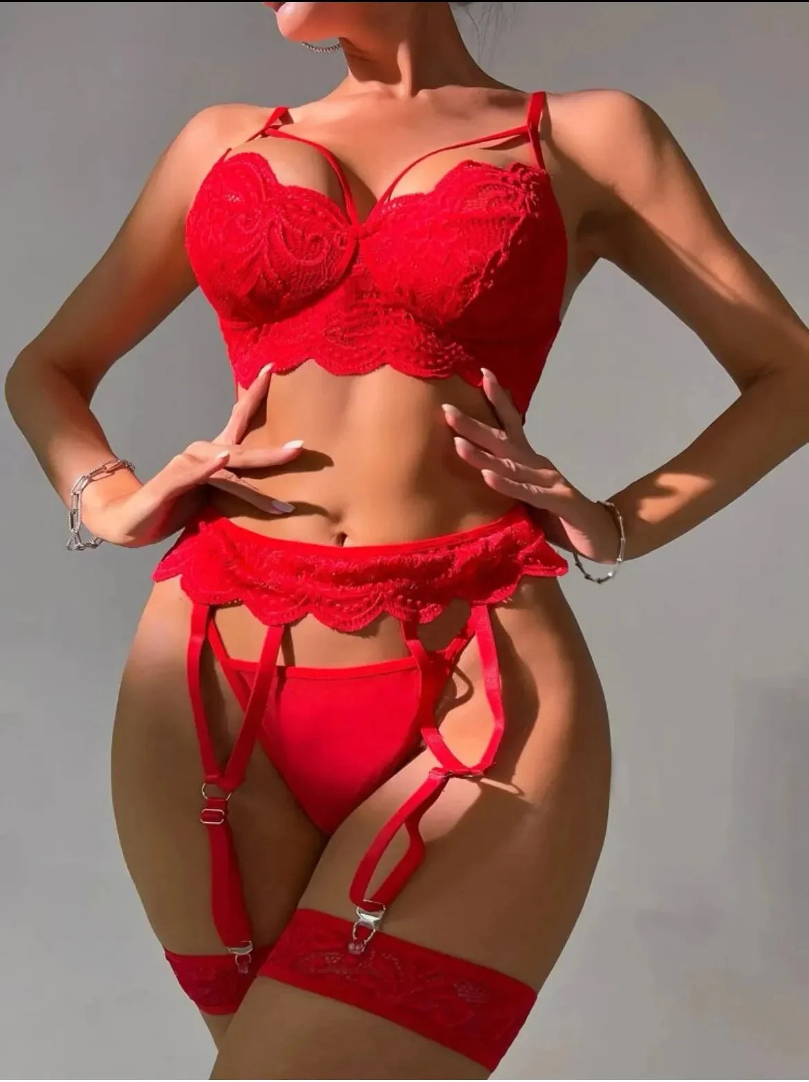 Sheer Lace Bra & Panty Set – Elegant Transparent Women’s Lingerie