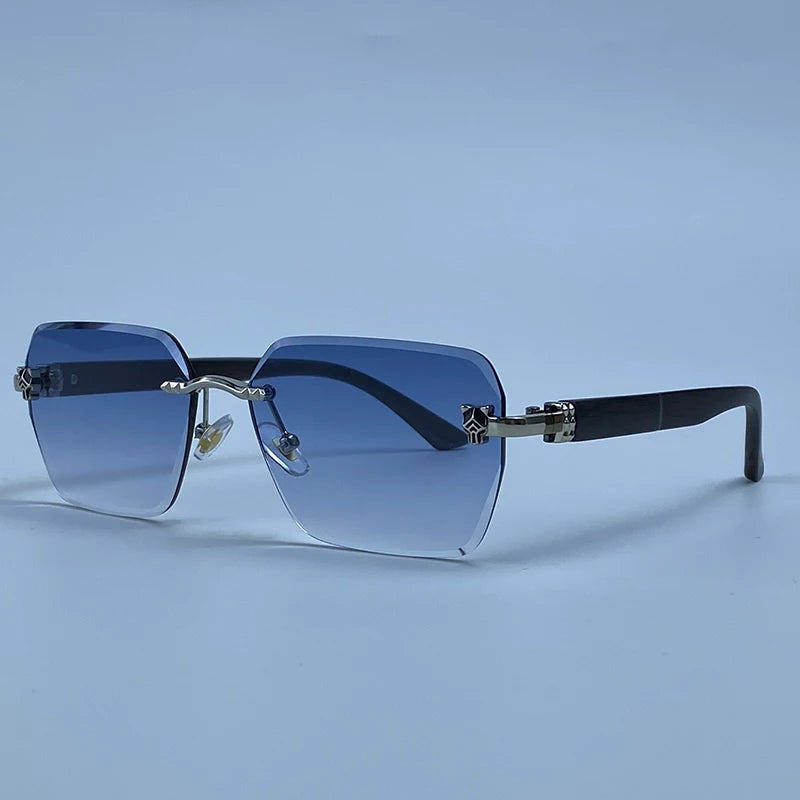 Lunettes de Soleil Photochromiques Sans Monture Luxe Homme