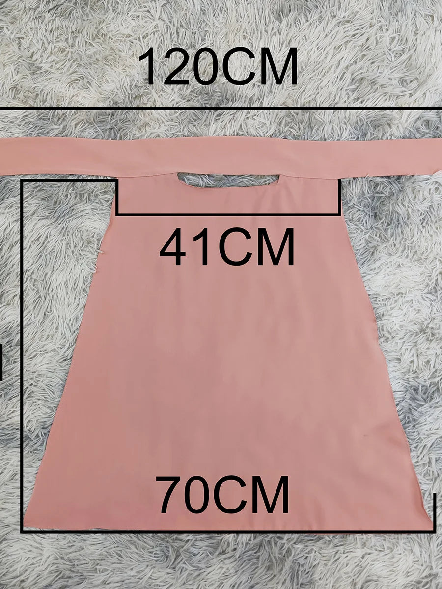 Modest Turkish Kaftan Abaya – Muslim Ramadan Maxi Dress for Women