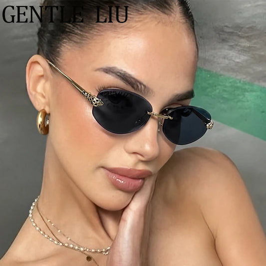 Lunettes Hexagonales Sans Monture Luxe Femme