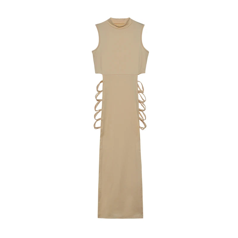 Criss Cross Cut-Out Bodycon Dress – Women’s Sexy Mini Dress
