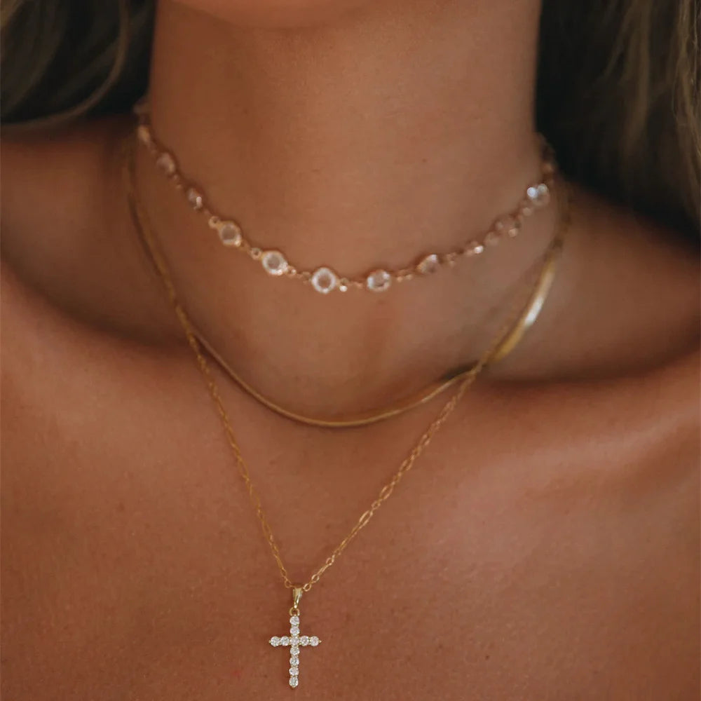 Vintage Punk Gold-Plated Coin Pendant Necklace – Thick Chain Hip Hop Jewelry