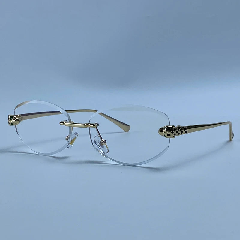 Lunettes Hexagonales Sans Monture Luxe Femme