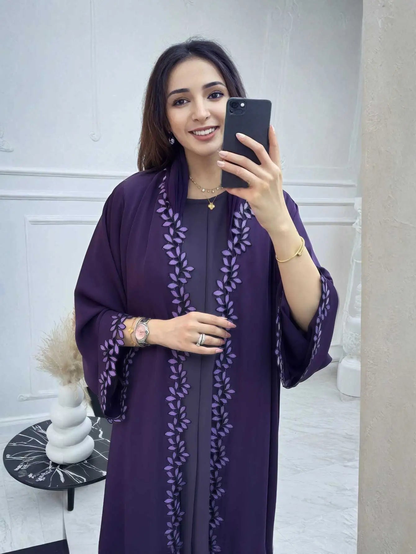 Abaya Beige Élégante Dubaï