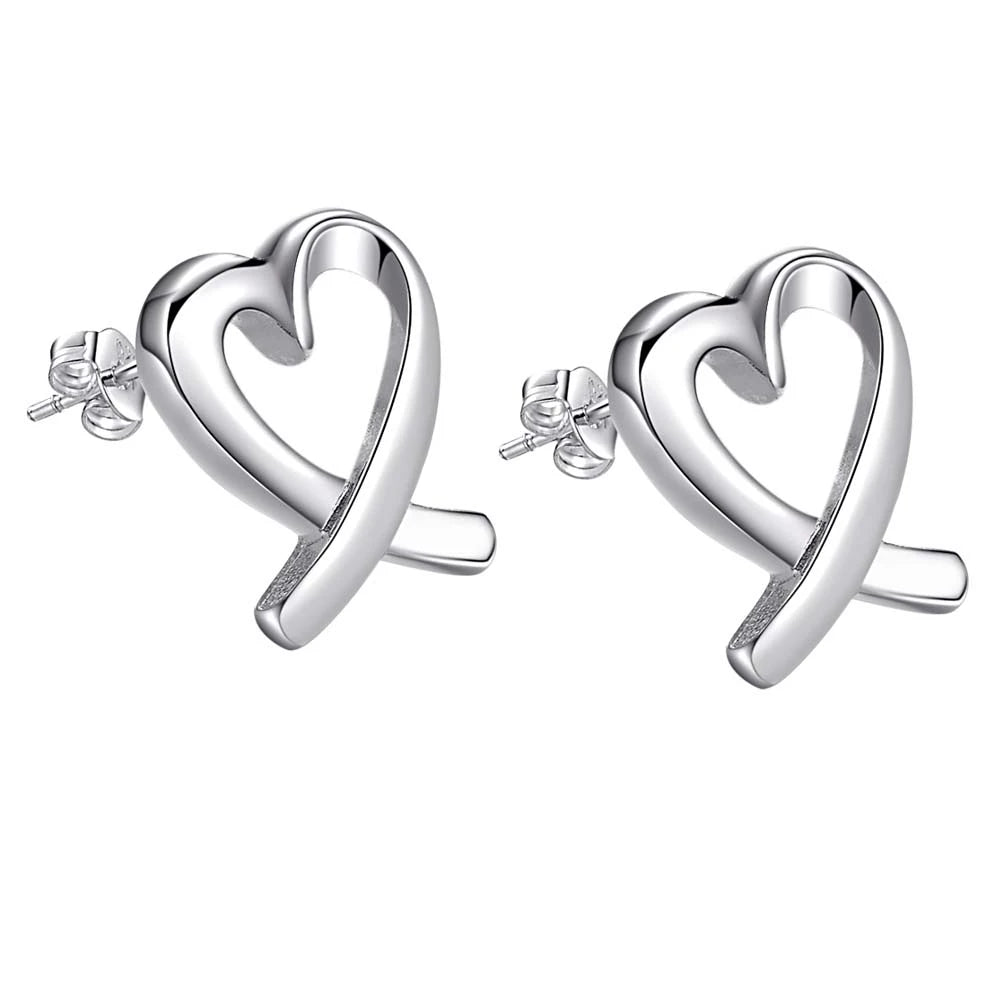 925 Sterling Silver Heart Earrings – Exquisite Women’s Jewelry Gift