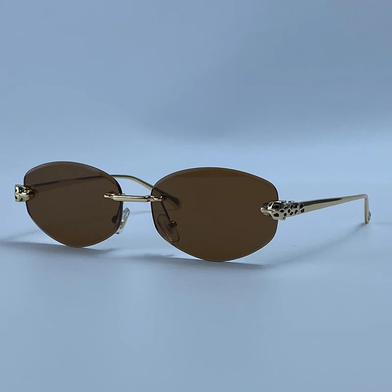 Lunettes Hexagonales Sans Monture Luxe Femme