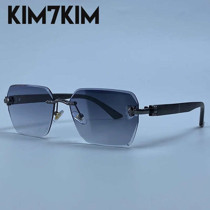 Lunettes de Soleil Photochromiques Sans Monture Luxe Homme