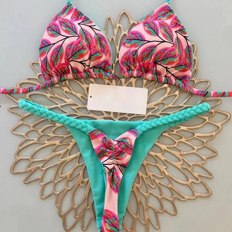 Leopard Print Bikini Set – Sexy Women Swimwear