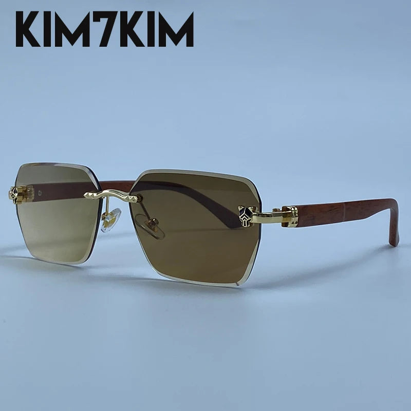 Lunettes de Soleil Photochromiques Sans Monture Luxe Homme
