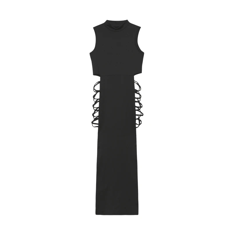 Criss Cross Cut-Out Bodycon Dress – Women’s Sexy Mini Dress
