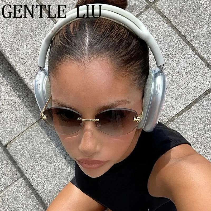 Lunettes Hexagonales Sans Monture Luxe Femme