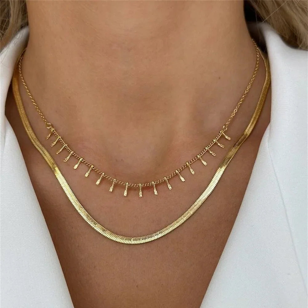 Vintage Punk Gold-Plated Coin Pendant Necklace – Thick Chain Hip Hop Jewelry