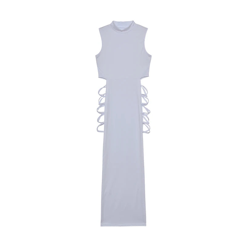 Criss Cross Cut-Out Bodycon Dress – Women’s Sexy Mini Dress