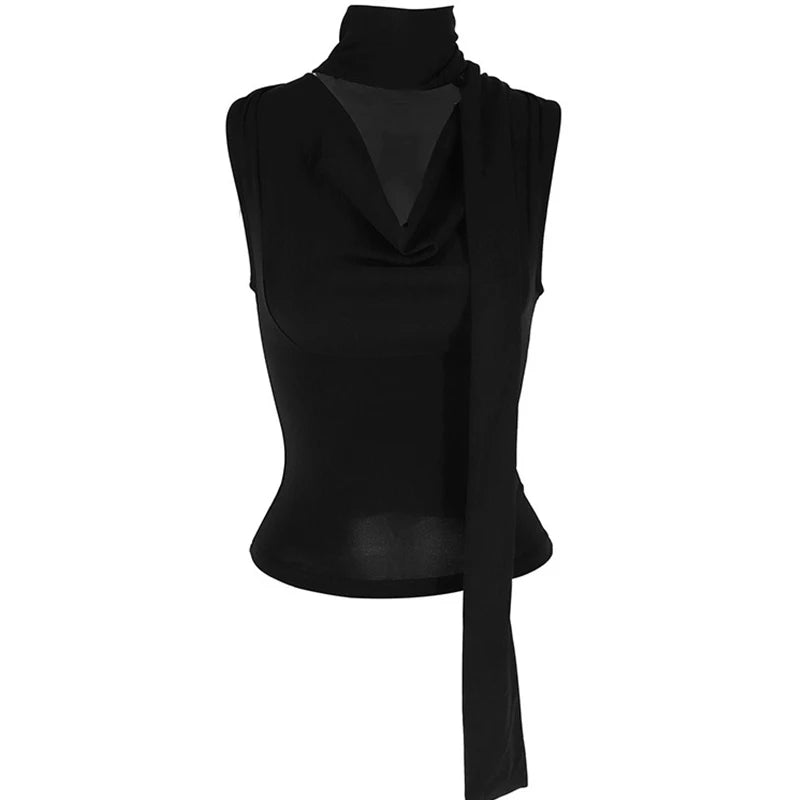 Solid V-Neck Sleeveless Tank Top – Women’s Summer Fashion