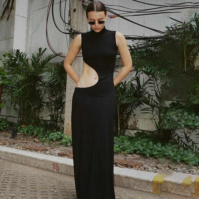 Robe Longue Chic Sans Manches